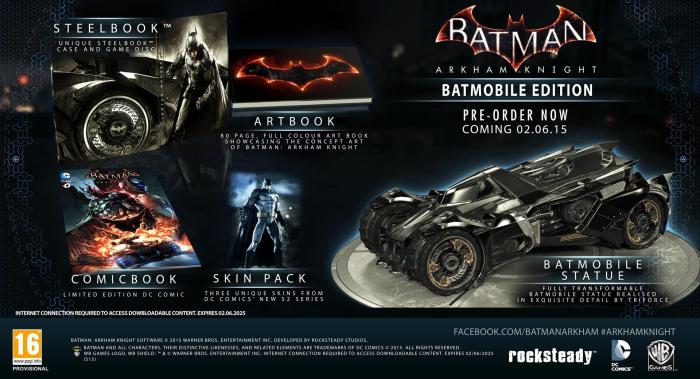 Batman arkham knight batmobile edition cancelled