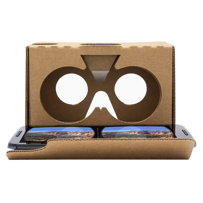 New google cardboard headset supports the iphone