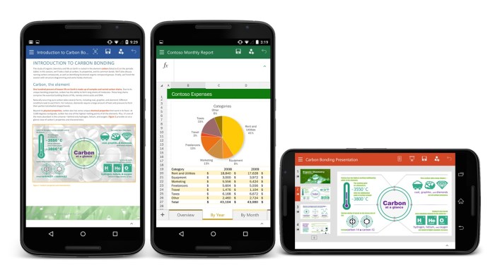 Office for android smartphones preview apps released