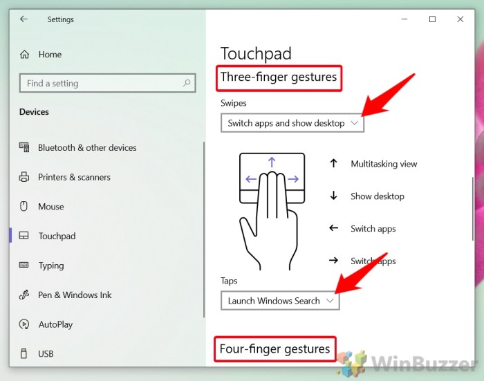 Windows 10 brings new gestures for touchscreens and touchpads