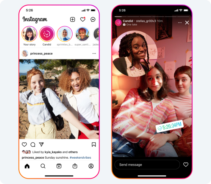 Instagram testing new features