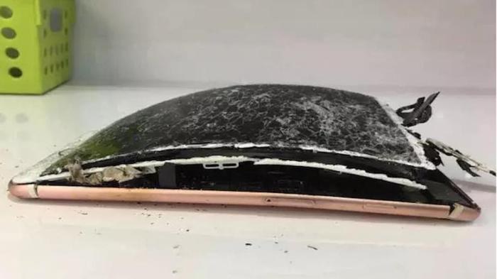 An iphone 7 has apparently exploded