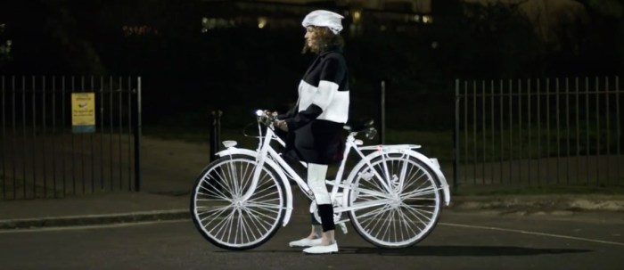 Volvos reflective spray paint will protect cyclists at night