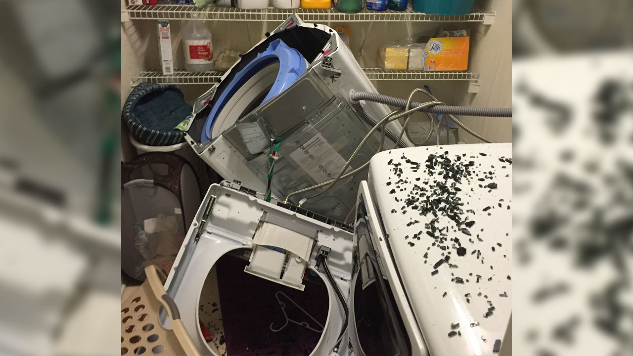 Samsung washing machines are exploding