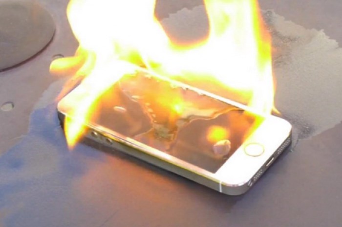 Teenager suffers burns iphone 5s