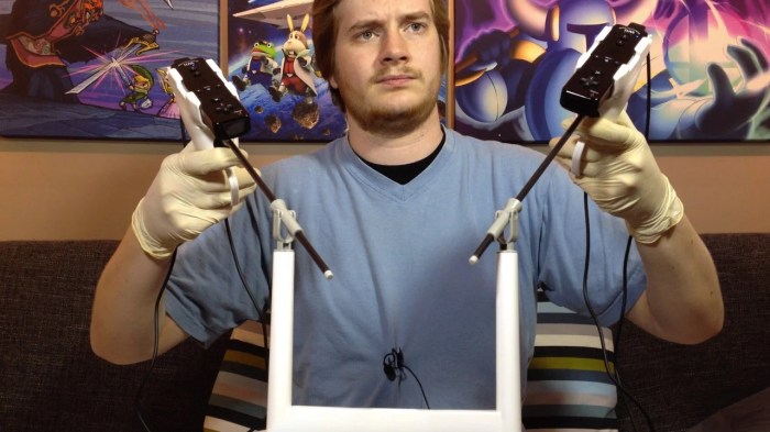 Laparoscopic wii u controller thinks it can train you to be a surgeon