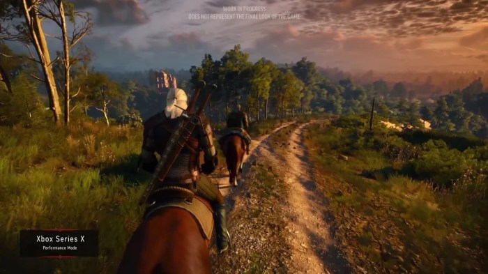 The witcher 3 4k mode for xbox one x out now