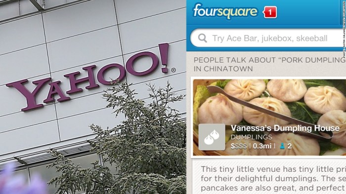 Foursquare might be acquired by yahoo