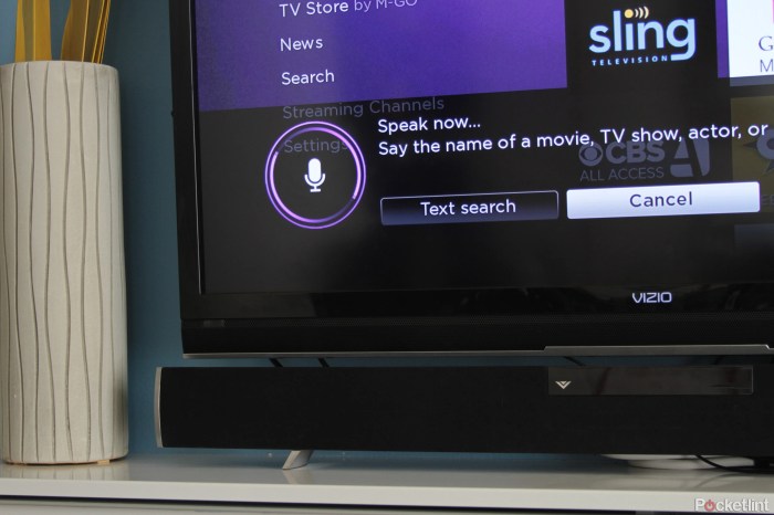 Roku 3 streaming set top box refreshed with voice search