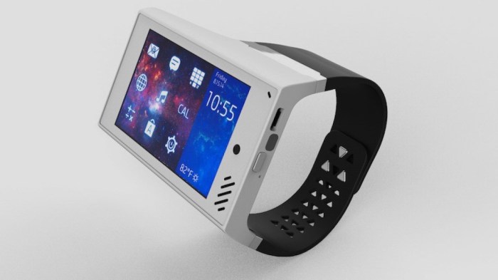 The rufus cuff will put a 3 inch screen on your wrist