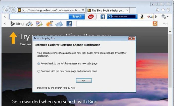 Microsoft brands ask toolbar as malware