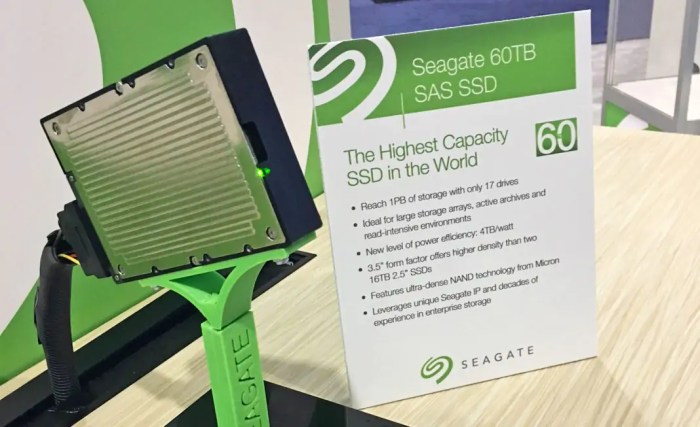 Seagate unveils 60tb ssd