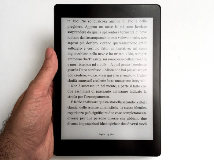 Kobo aura one is a big waterproof e reader