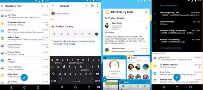 Blackberry hub now available for all android handsets