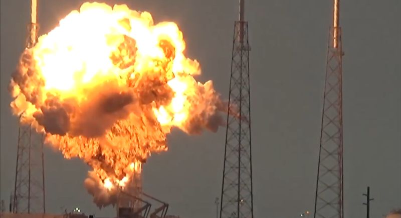 A spacex rocket has exploded at launch