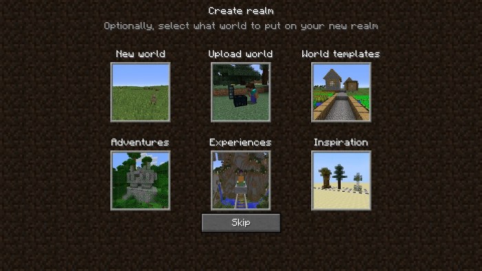 Minecraft realms cross platform support