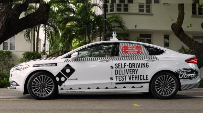 Ford and postmates will deliver orders using self driving cars