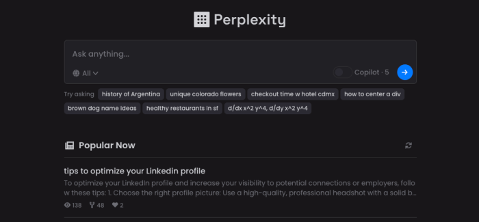 Perplexity ais new feature will turn your searches into sharable pages