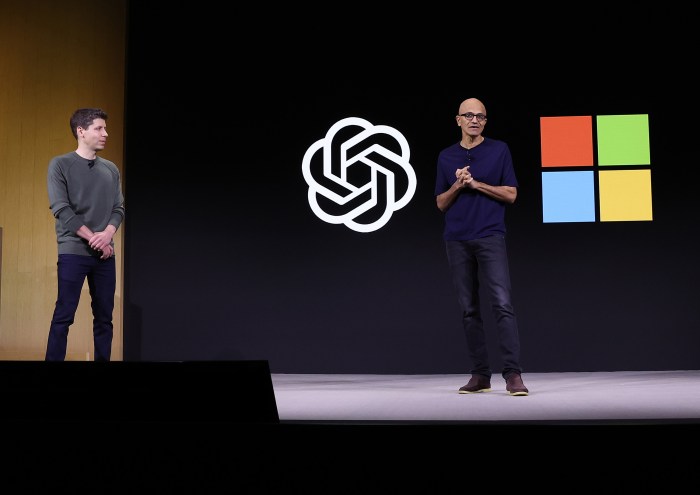 Microsoft ceo satya nadella suggests that sam altman might return to openai