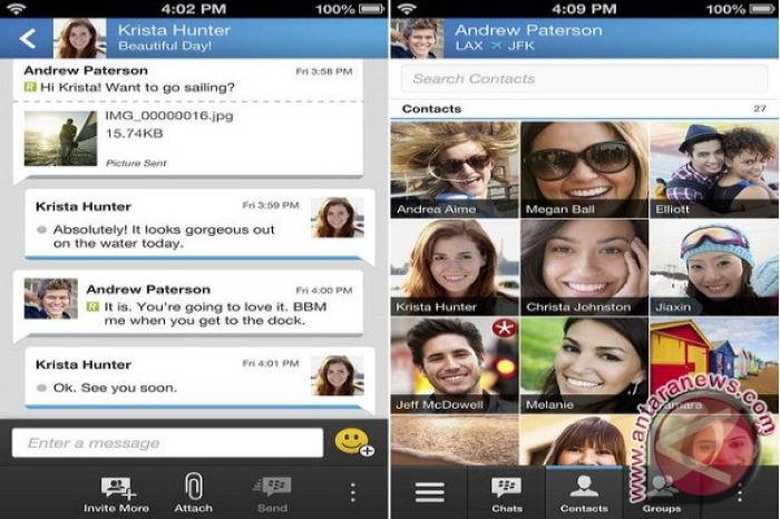 Bbm protected now works with ios and android