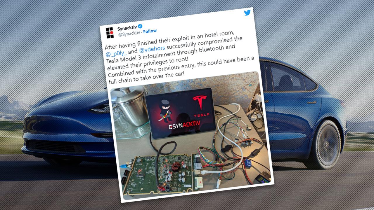 Hacker s wireless attack tesla model s