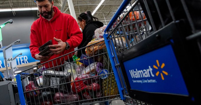 Walmart increase in store traffic raising prices online