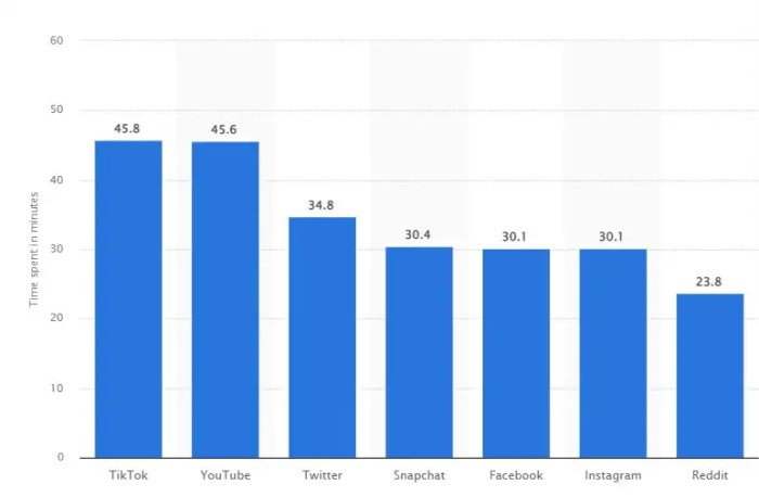 Snap total watch time on tiktok competitor increased 125