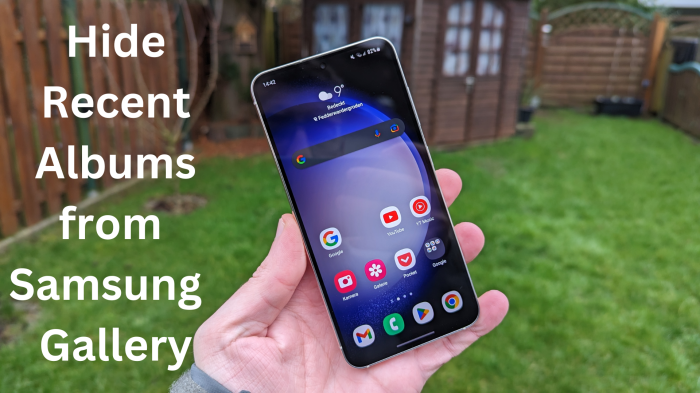 Samsungs gallery app hide albums