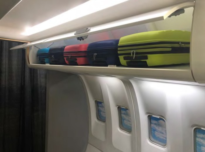 Boeing has new cabin bins that can hold even more luggage