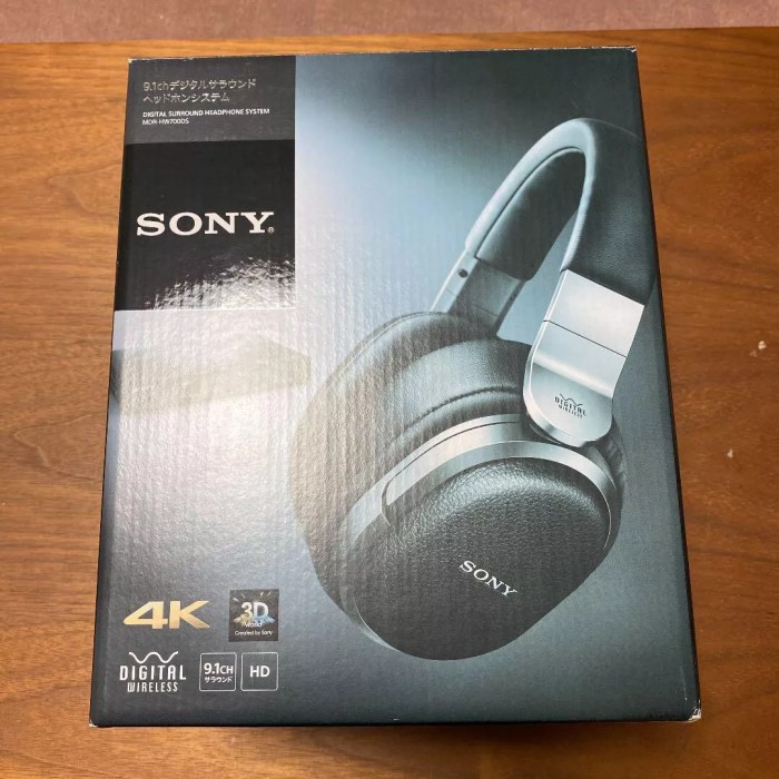 Sony mdr hw700ds is worlds first 9 1ch digital surround wireless headphones system