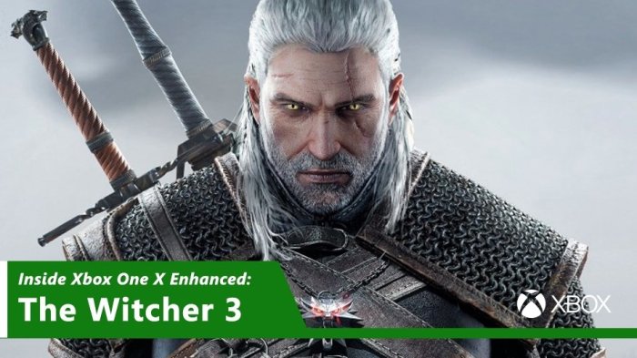 The witcher 3 xbox one x improvements