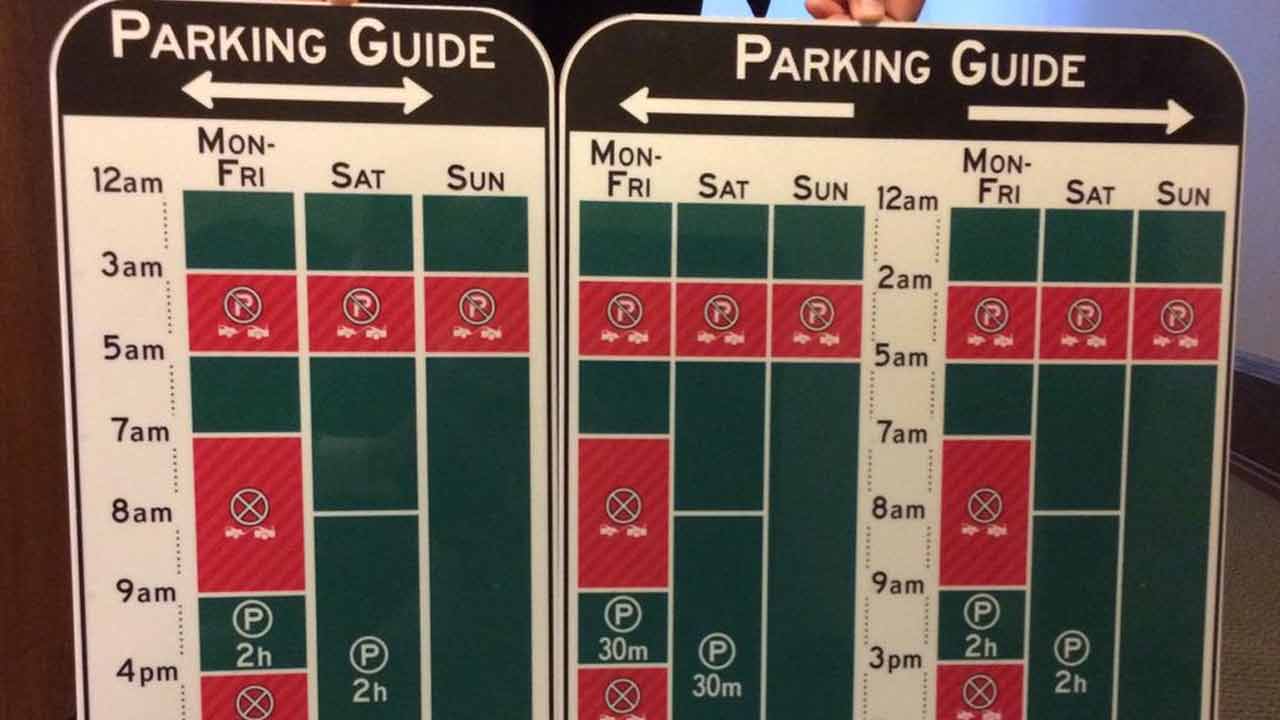 New parking signs for la are simple and brilliant