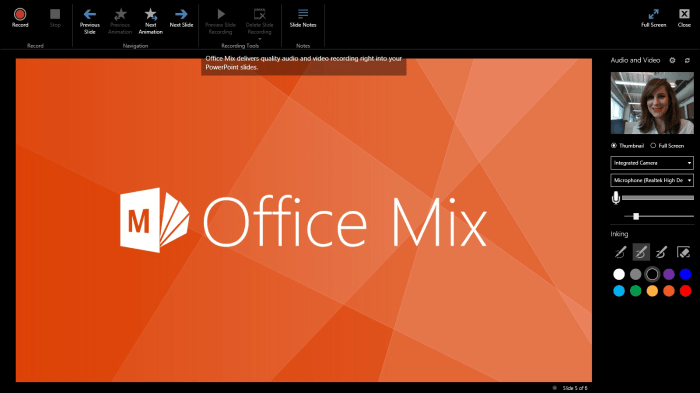 Microsoft office mix lets you sign up for preview