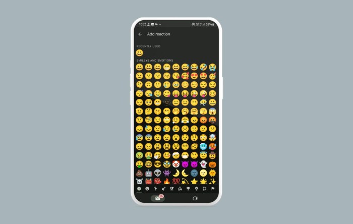 Google gmail emoji reactions