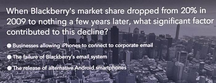 Idc blackberrys marketshare at 0 6