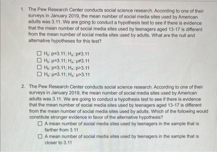 Social media companies political power pew survey