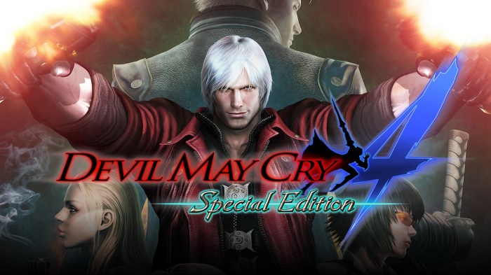 Devil may cry 4 special edition includes playable trish vergil and lady