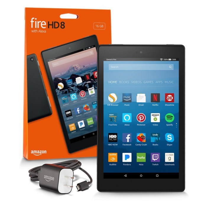 Amazon fire hd 8 tablet updated with alexa and longer battery life