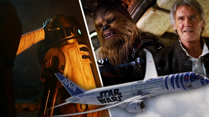 Star wars fans will be thrilled by this r2 d2 airplane