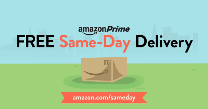 Amazon prime same day delivery