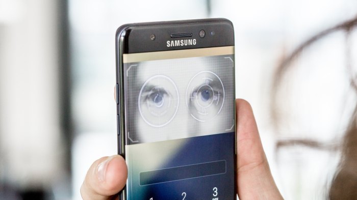 Samsung pay updated iris scanner