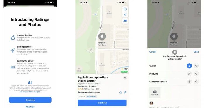 Apple maps updated with tripadvisor and booking com reviews