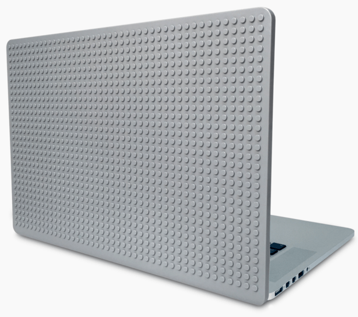 Macbook case lets you decorate it with lego bricks