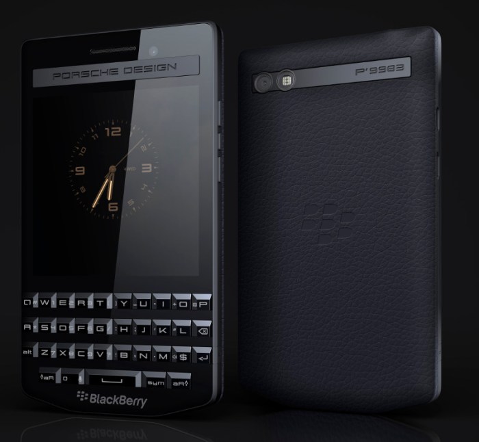 Porsche design p9983 graphite launched by blackberry