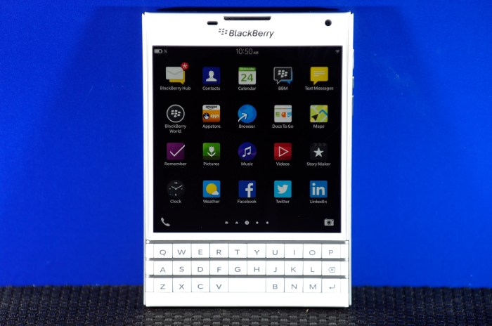 No android version of blackberry passport