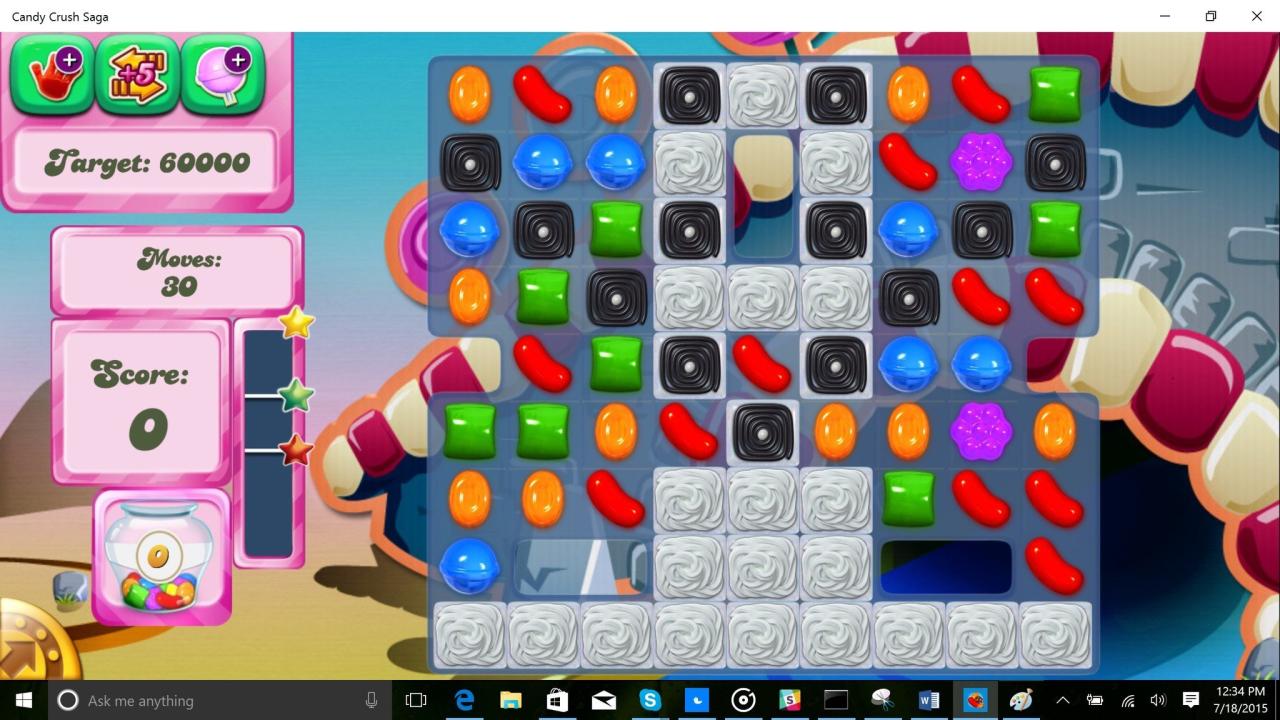 Candy crush saga windows 10