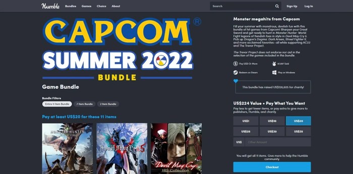 First psn humble bundle discounts capcom games