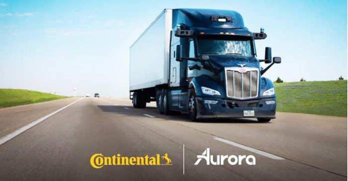 Aurora and continental pass first major hurdle in commercial self driving trucks deal