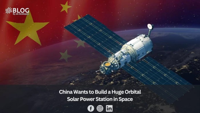 China has ambitions to build a solar power station in space