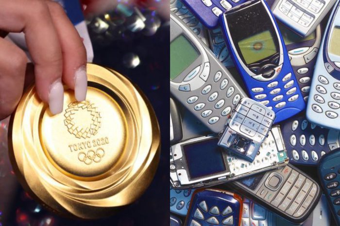 Tokyo olympic medals recycled smartphones